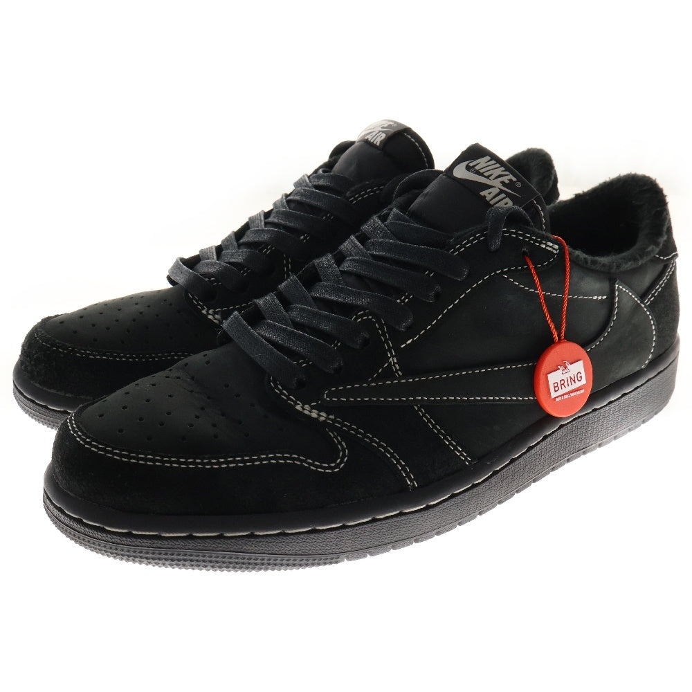 NIKE(ナイキ) ×TRAVIS SCOTT AIR JORDAN 1 LOW OG SP BLACK PHANTOM トラヴィススコット エアジョーダン1 ブラック ファントム ローカットスニーカー US9/27cm DM7866-001