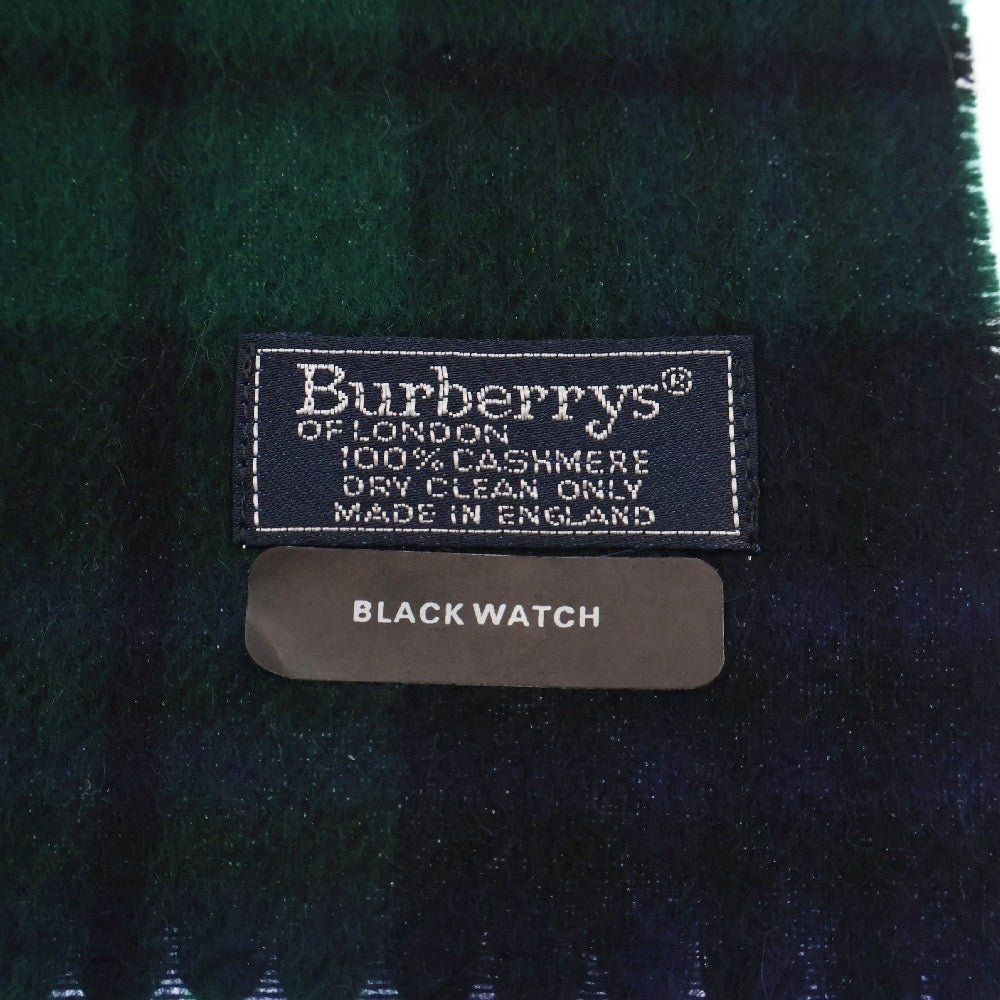 BURBERRY LONDON(バーバリーロンドン) タータンチェック カシミヤマフラー グリーン