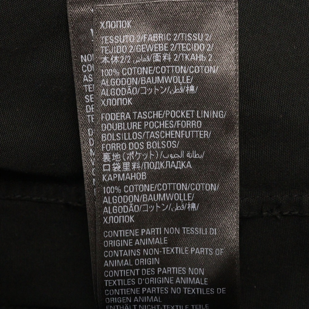 BALENCIAGA(バレンシアガ) UNISEX PATCHED CARGO SHIRT カーゴポケット付き ボタンダウンシャツジャケット ブラック 720102 TNP04
