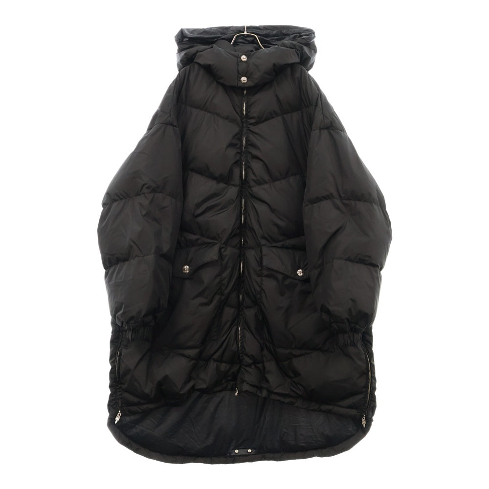 CHROME HEARTS(クロムハーツ) QUEENS クロスボールボタン ロングダウンジャケット アウター ブラック