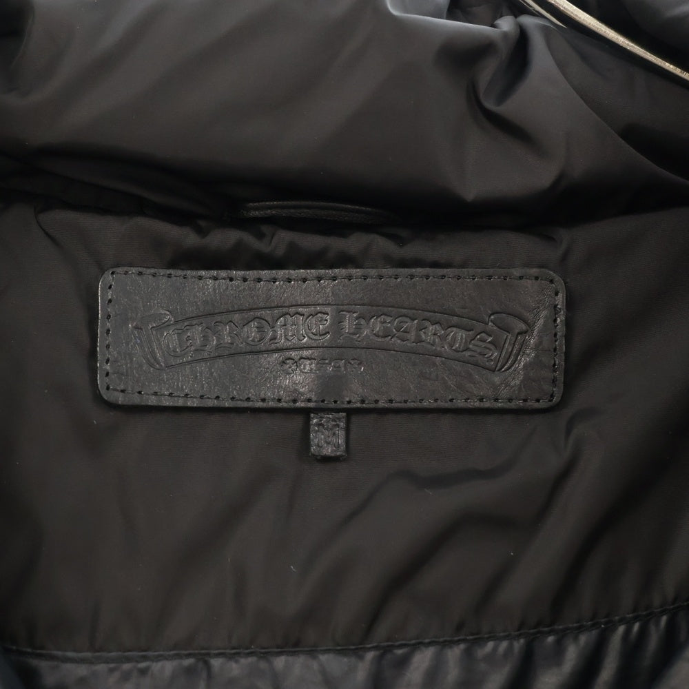 CHROME HEARTS(クロムハーツ) QUEENS クロスボールボタン ロングダウンジャケット アウター ブラック