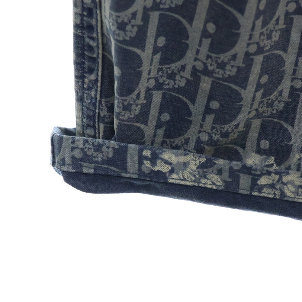 DIOR(ディオール) 23AW ×Denim Tears Carpenter Jeans デニムティアーズ 総柄カーペンターパンツ ネイビー 393D181BY528