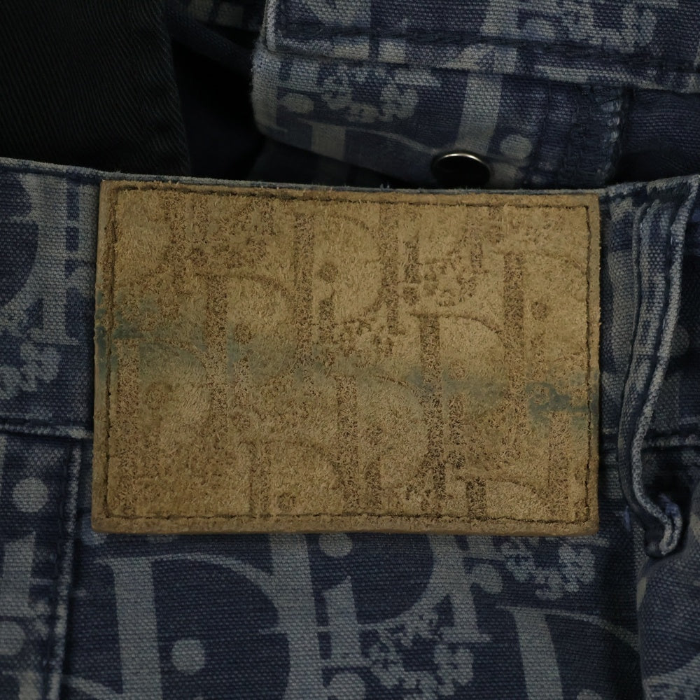 DIOR(ディオール) 23AW ×Denim Tears Carpenter Jeans デニムティアーズ 総柄カーペンターパンツ ネイビー 393D181BY528
