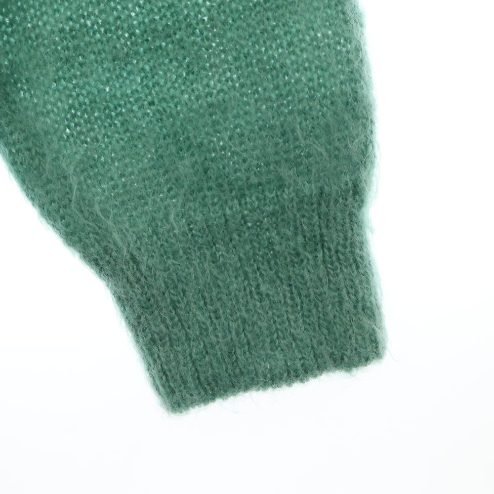 AURALEE(オーラリー) 23AW BRUSHED SUPER KID MOHAIR KNIT POLO GREEN モヘヤ ニット ポロ グリーン A23AP03KM