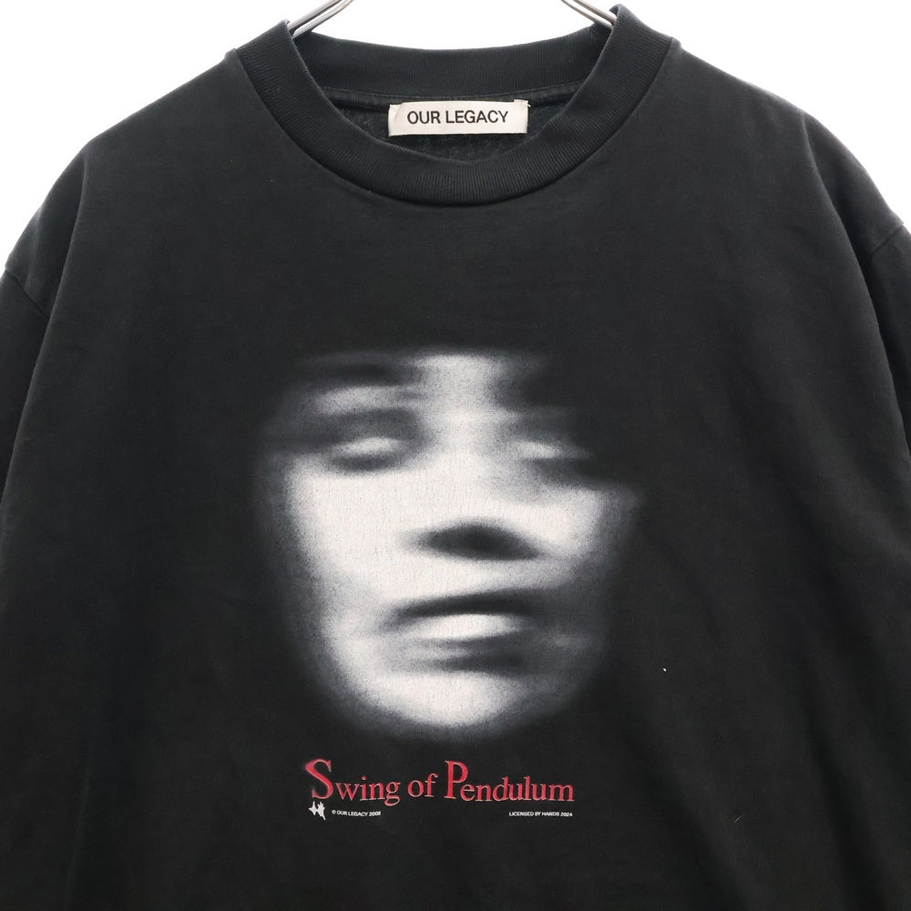 OUR LEGACY(アワーレガシー) SWING OF PENDULUM スウィング オブ ペンデュラム グラフィック 半袖Tシャツ ブラック M2246BS