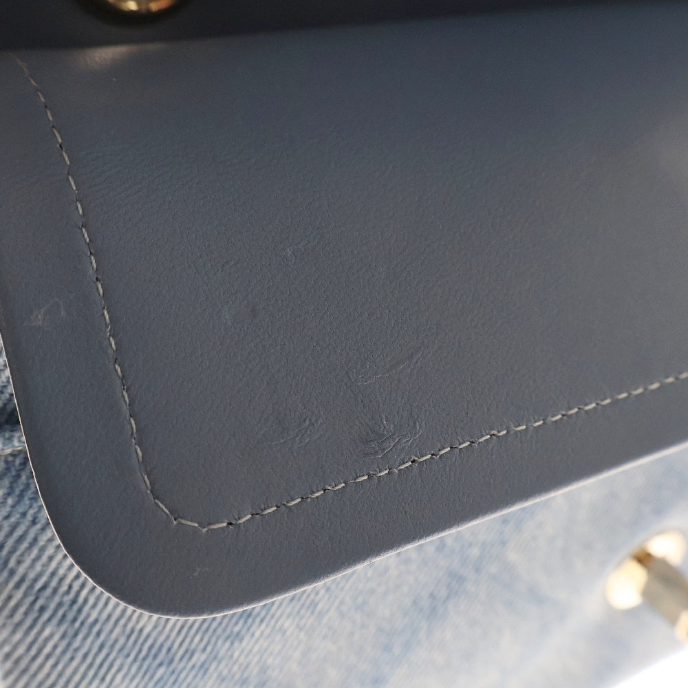 CHANEL(シャネル) マトラッセ25 ターンロック ダブルフラップ ショルダーバッグ ブルー