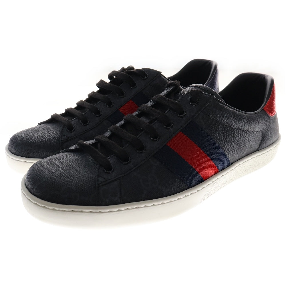 GUCCI(グッチ) ACE GGスプリーム ローカットスニーカー ブラック 429445