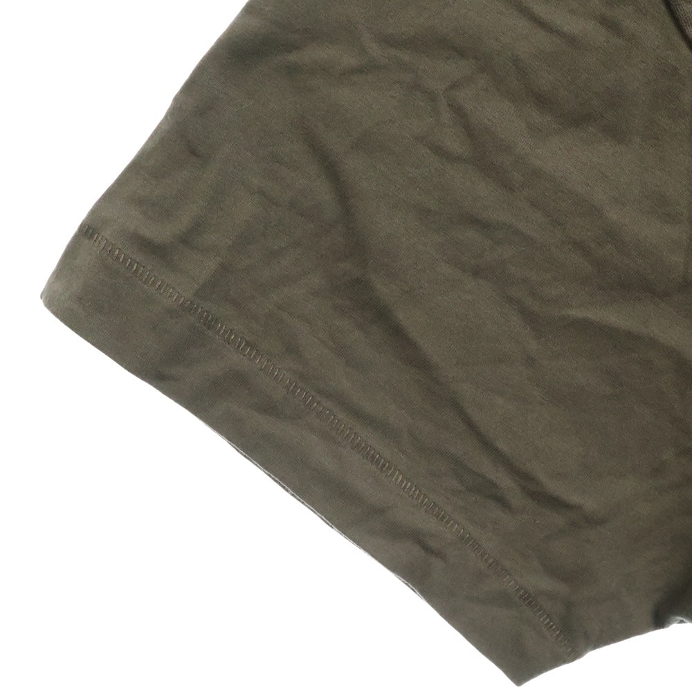 FEAR OF GOD ESSENTIALS(フィアオブゴッド エッセンシャルズ) S/S T-SHIRT ラバーロゴプリント半袖Tシャツ カーキ