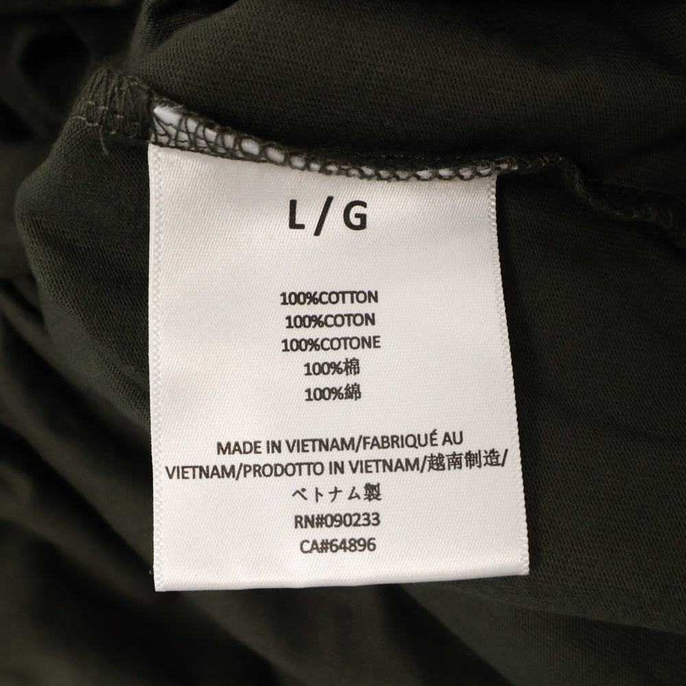 FEAR OF GOD ESSENTIALS(フィアオブゴッド エッセンシャルズ) S/S T-SHIRT ラバーロゴプリント半袖Tシャツ カーキ