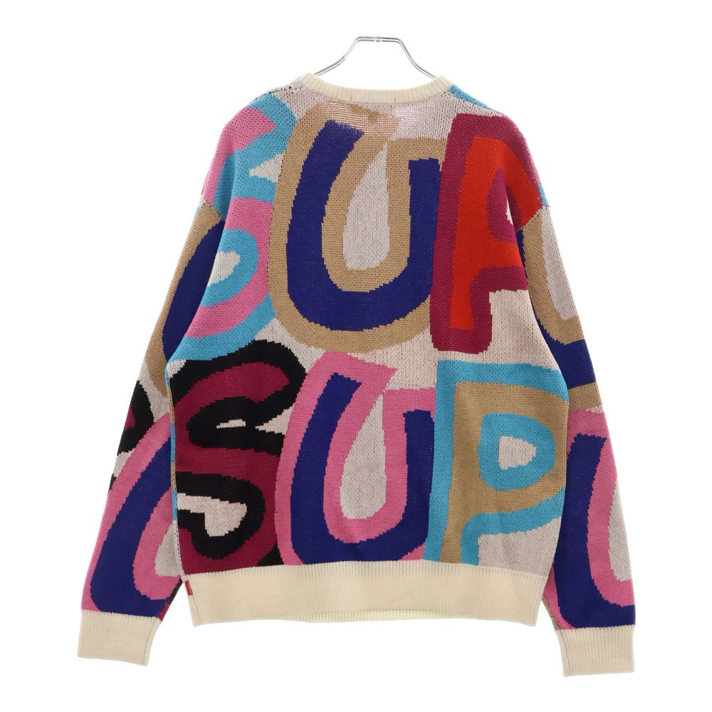 SUPREME(シュプリーム) 20AW Smurfs Sweater スマーフ 総柄クルーネック長袖ニットセーター マルチ