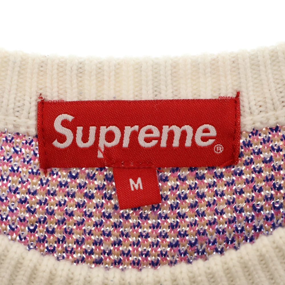 SUPREME(シュプリーム) 20AW Smurfs Sweater スマーフ 総柄クルーネック長袖ニットセーター マルチ