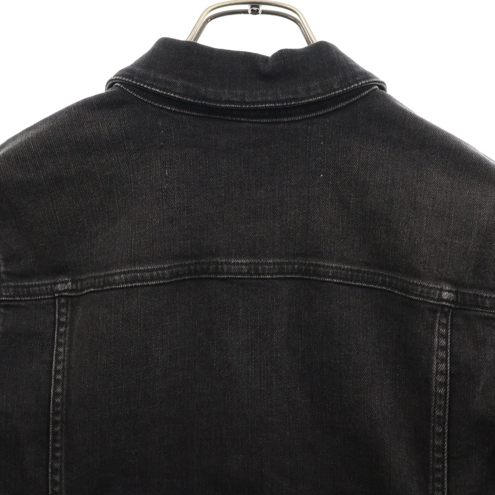 OFF-WHITE(オフホワイト) 17AW Cherry Blossom Diagonal Denim Jacket 刺繍デニムジャケット グレー レディース OWEA063E17150039