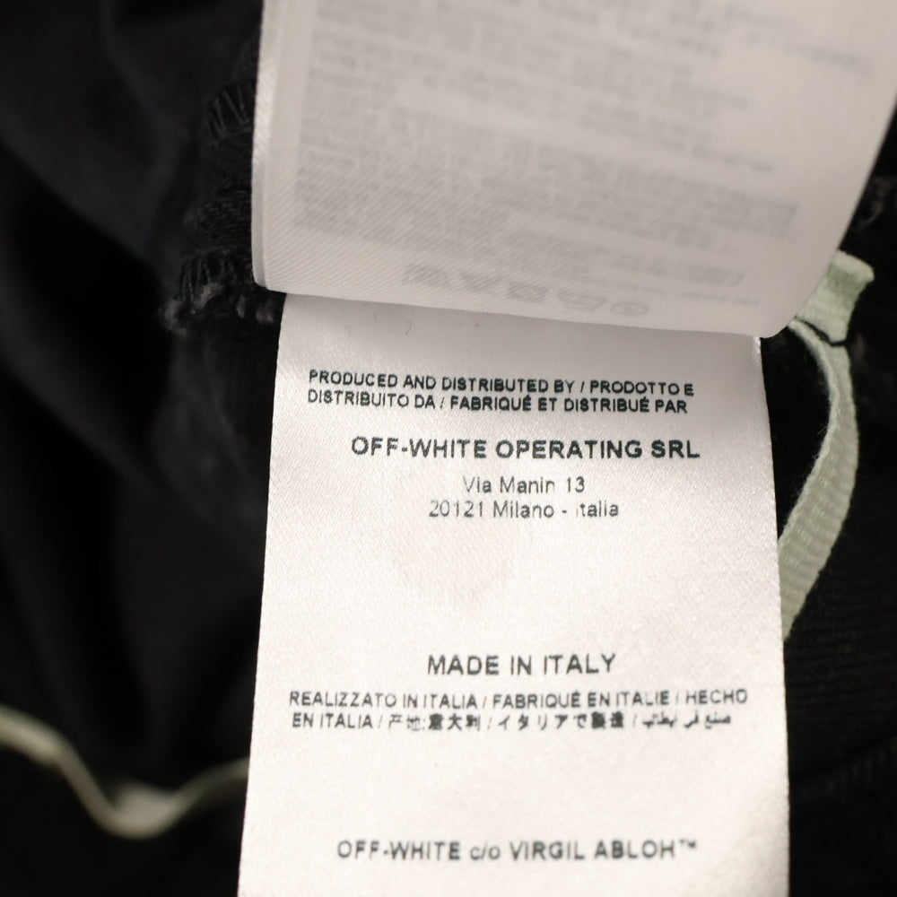 OFF-WHITE(オフホワイト) 17AW Cherry Blossom Diagonal Denim Jacket 刺繍デニムジャケット グレー レディース OWEA063E17150039