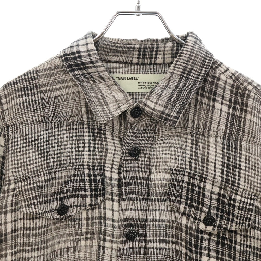 OFF-WHITE(オフホワイト) 17SS Mirror Mirror Shirt 長袖シャツ グレー