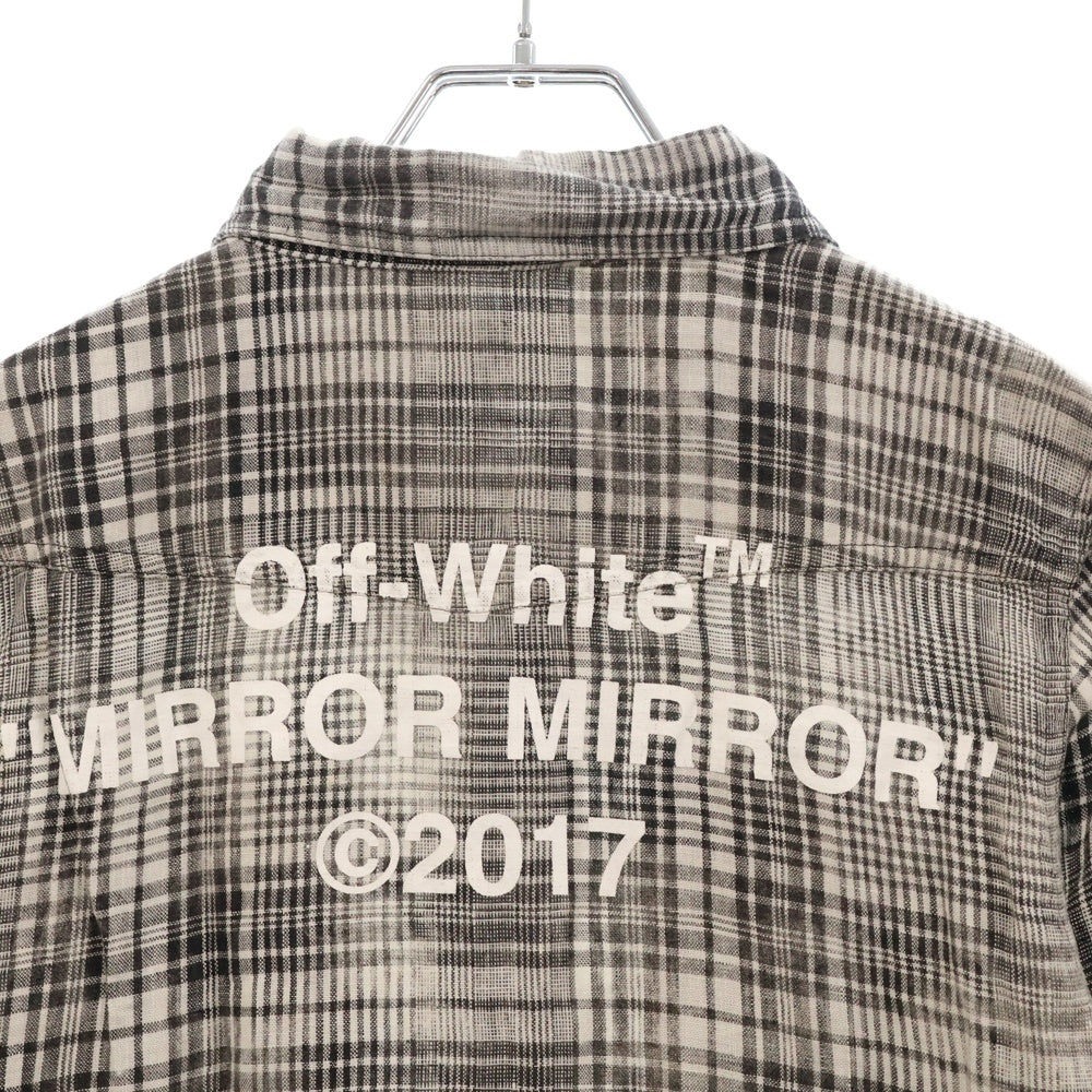 OFF-WHITE(オフホワイト) 17SS Mirror Mirror Shirt 長袖シャツ グレー