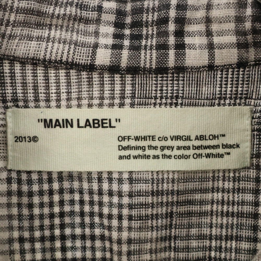 OFF-WHITE(オフホワイト) 17SS Mirror Mirror Shirt 長袖シャツ グレー