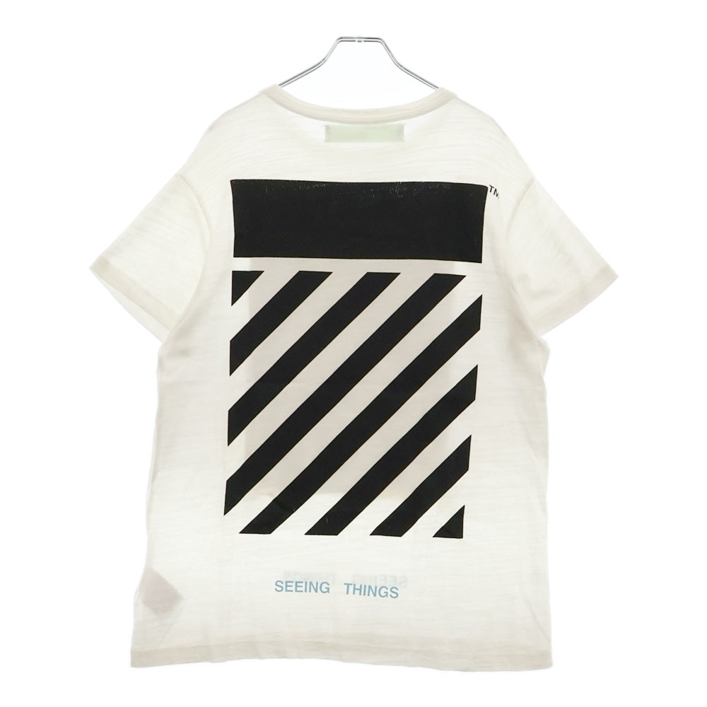 OFF-WHITE(オフホワイト) 17AW Seeing Things Caravaggio T-Shirt カラヴァッジョ 半袖Tシャツ ホワイト OMAA002F17001015