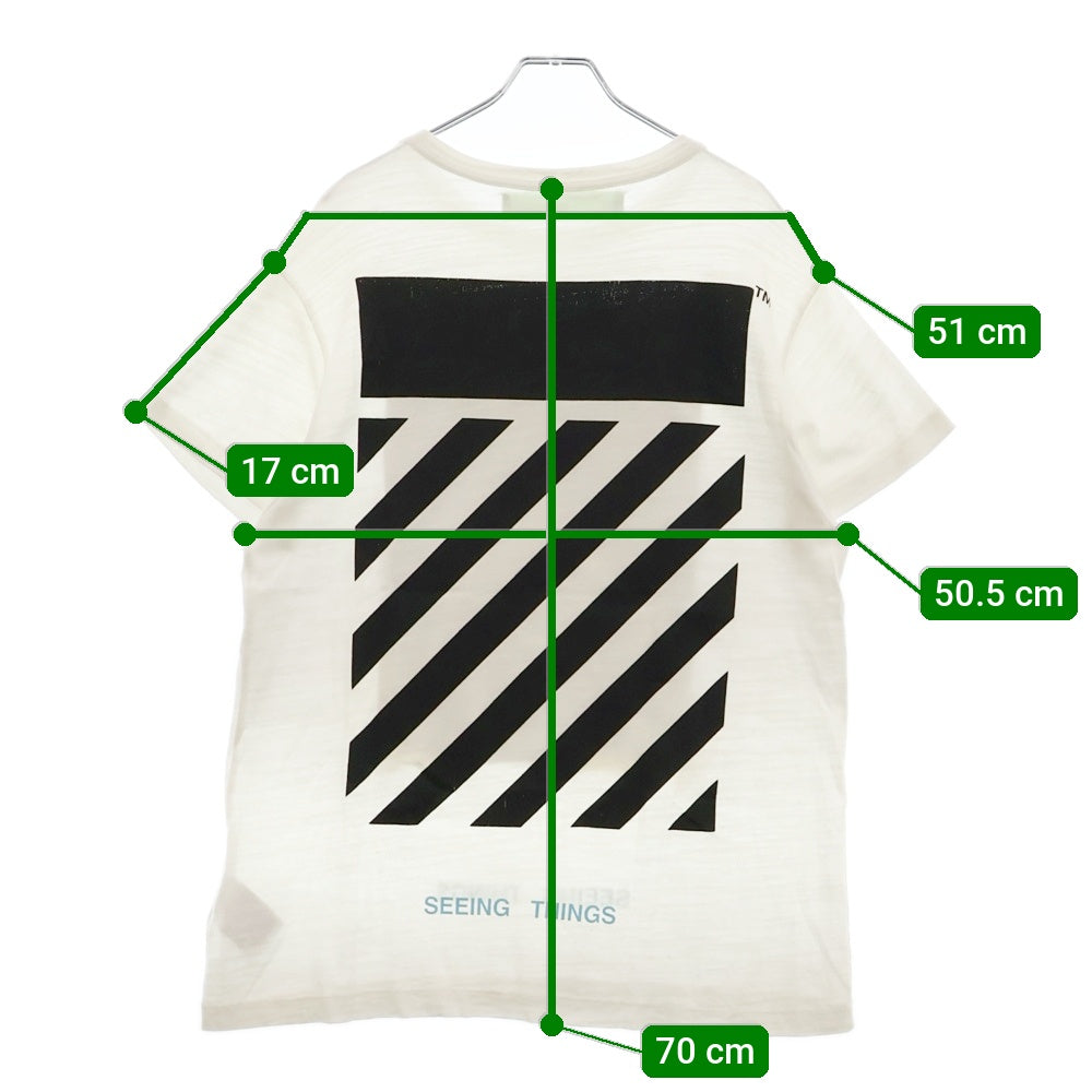 OFF-WHITE(オフホワイト) 17AW Seeing Things Caravaggio T-Shirt カラヴァッジョ 半袖Tシャツ ホワイト OMAA002F17001015