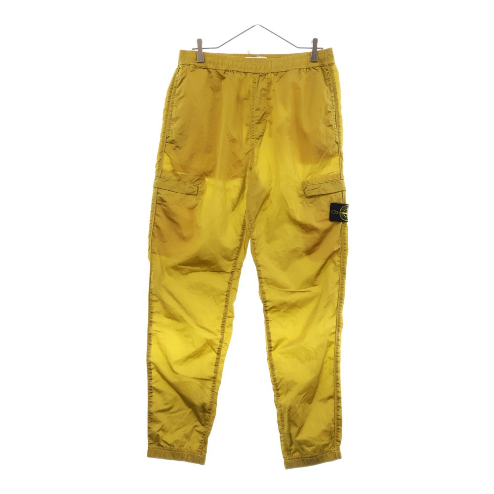 STONE ISLAND(ストーンアイランド) RE-T Nylon Metal In Econyl ロゴワッペン ナイロンメタルパンツ イエロー 761531021