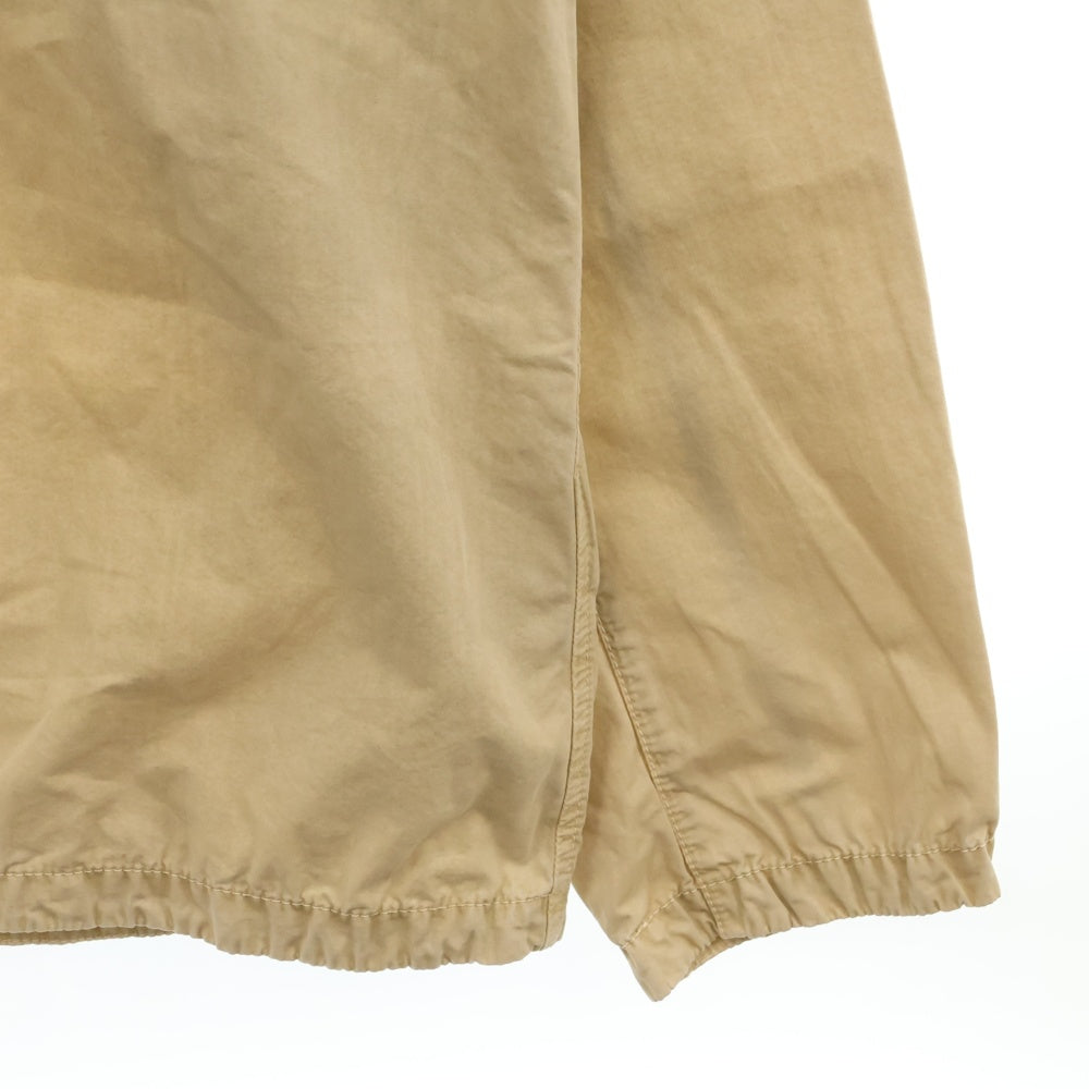 STONE ISLAND(ストーンアイランド) Brushed Cotton Canvas Zip Overshirt ロゴワッペン ジップアップ長袖シャツ ベージュ 7715101WN