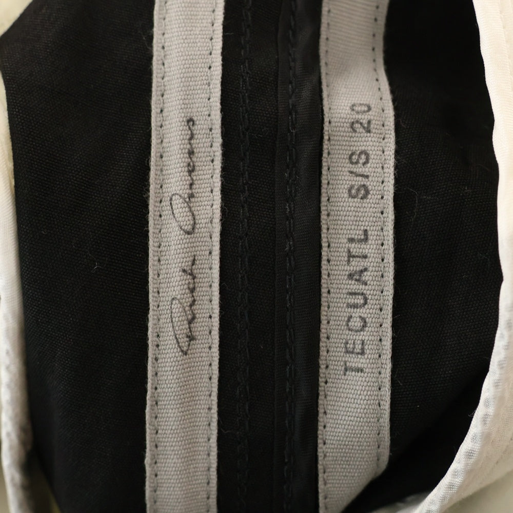 Rick Owens(リックオウエンス) 20SS Drawstring Cropped Pants ドローストリング クロップドパンツ ブラック RU20S7376-TE