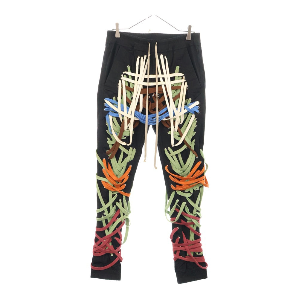 Rick Owens(リックオウエンス) 20SS Mega Laced Cargo Trousers メガレース カーゴトラウザーズパンツ ブラック RU20S7371-TEEW3