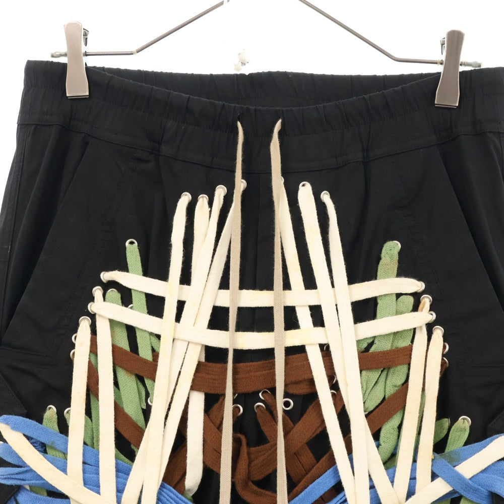Rick Owens(リックオウエンス) 20SS Mega Laced Cargo Trousers メガレース カーゴトラウザーズパンツ ブラック RU20S7371-TEEW3