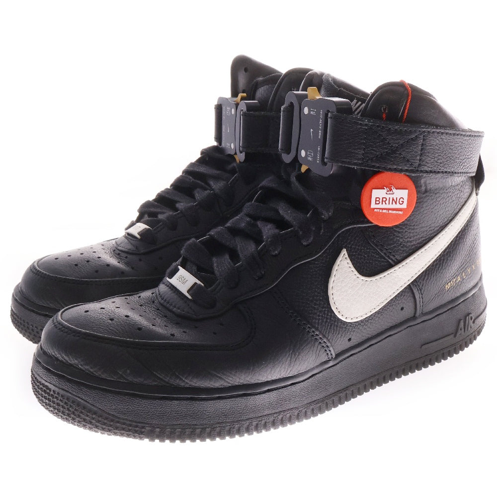 NIKE(ナイキ) ×1017 ALYX 9SM Air Force 1 High Alyx White アリクス メタルバックルハイカットスニーカー US8/26cm CQ4018-002 ブラック
