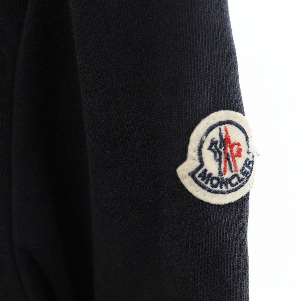 MONCLER(モンクレール) MAGLIA CARDIGAN ロゴワッペン ジップアップフーディ スウェット ネイビー E10918424800