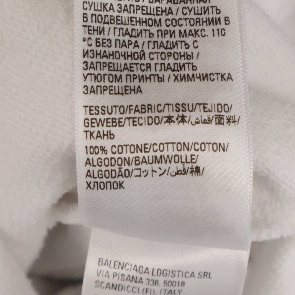 BALENCIAGA(バレンシアガ) 23AW Hand Drawn BB Icon Hoodie ハンドドラウン BBロゴプルオーバーパーカー スウェット ホワイト 620947 TNVQ1