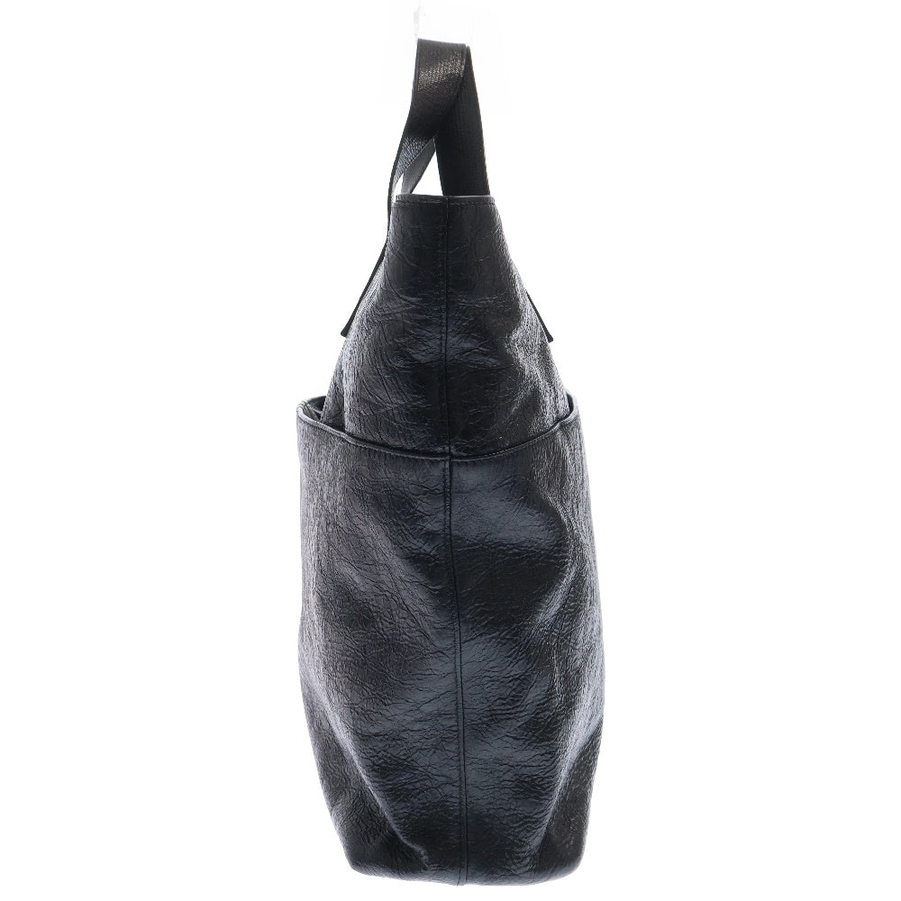 BALENCIAGA(バレンシアガ) ×adidas ×アディダス ロゴデザイン レザートートバッグ ブラック 721827