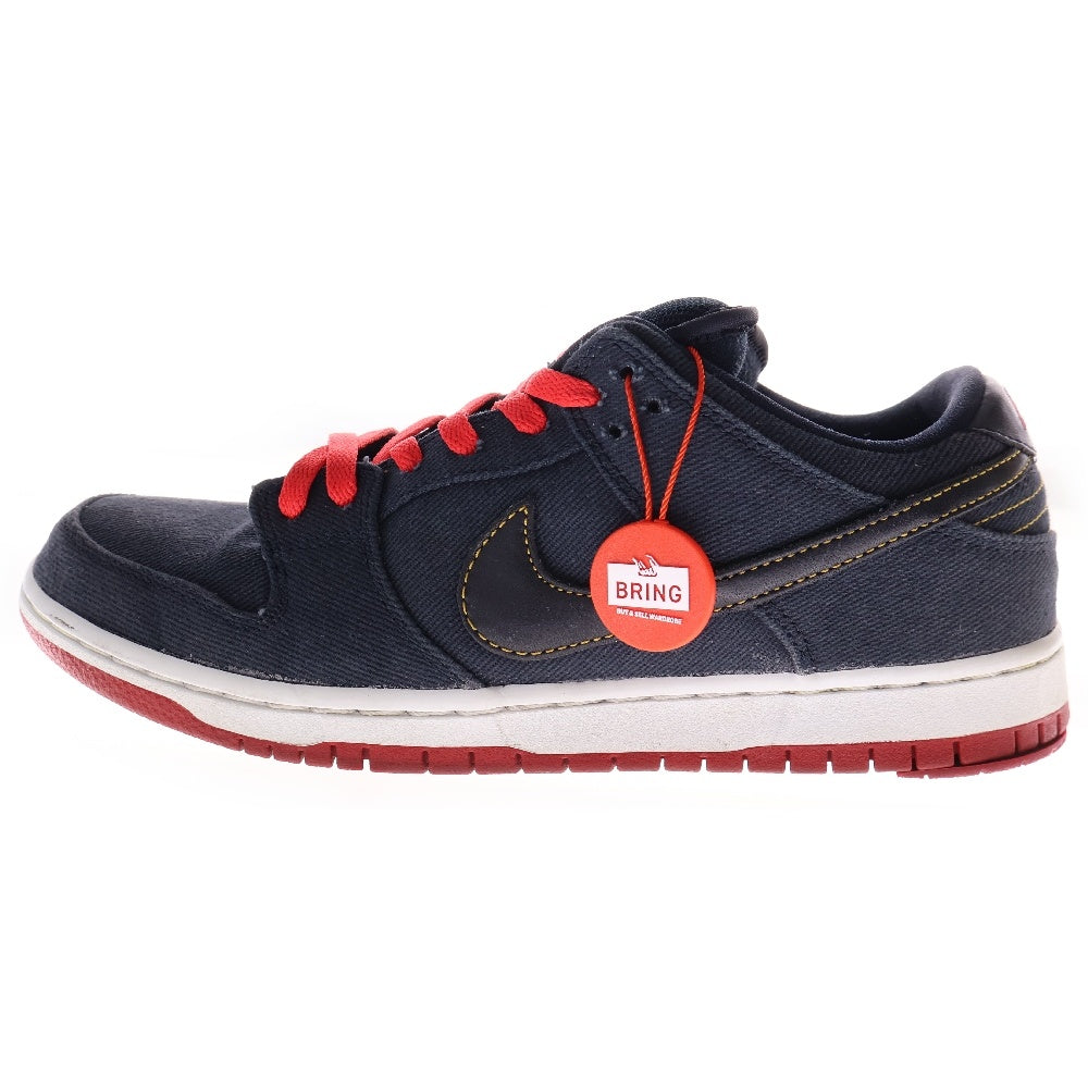 NIKE(ナイキ) ×Levis Dunk SB Low ×リーバイス ダンクローSB ローカットスニーカー ネイビー US8.5/26.5cm 573901-447