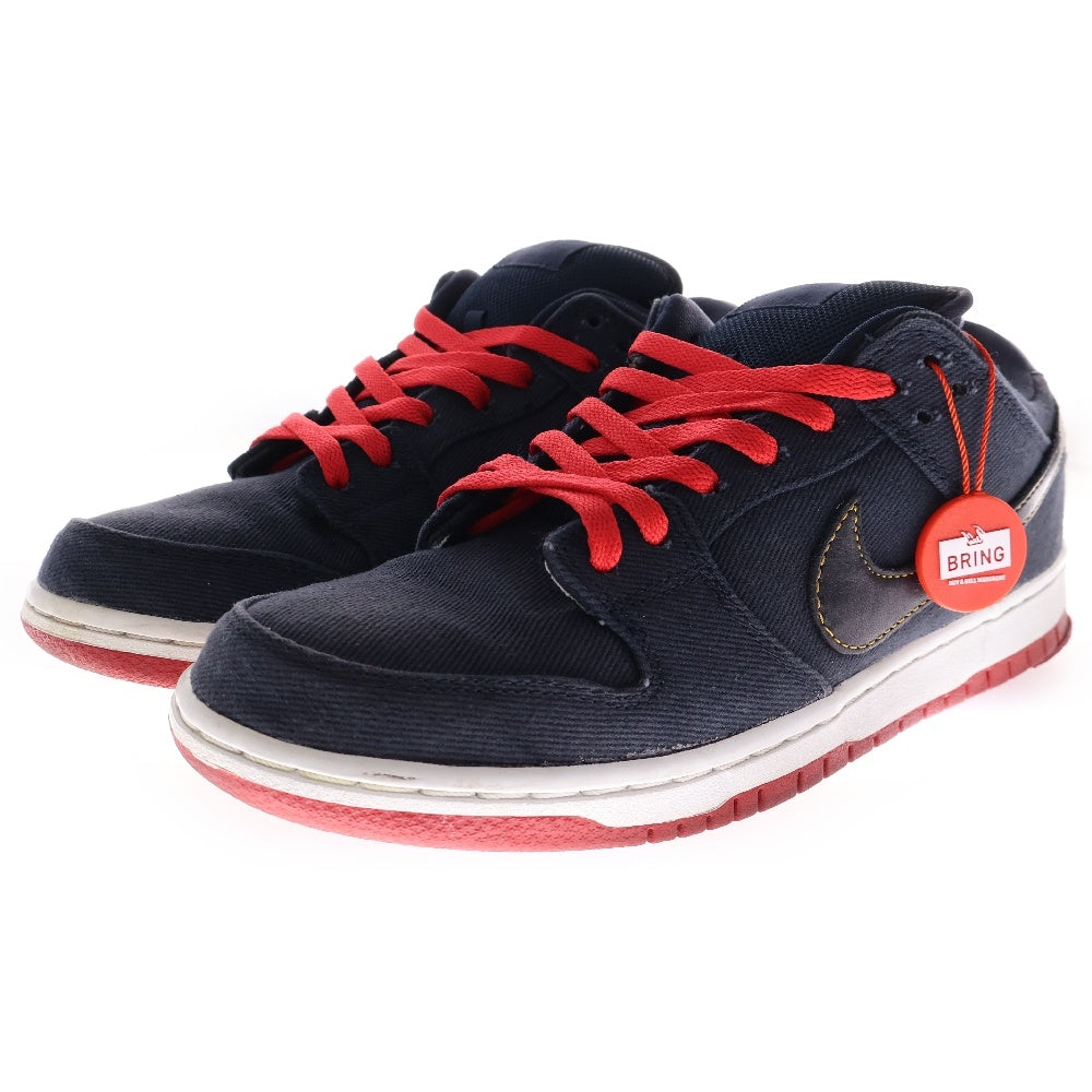 NIKE(ナイキ) ×Levis Dunk SB Low ×リーバイス ダンクローSB ローカットスニーカー ネイビー US8.5/26.5cm 573901-447