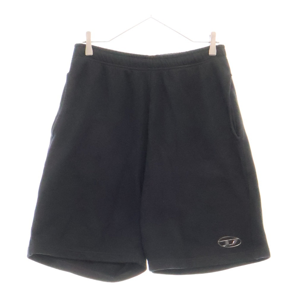 DIESEL(ディーゼル) P-MARSHY-OD Dロゴスウェットハーフパンツ ショーツ ブラック A10996