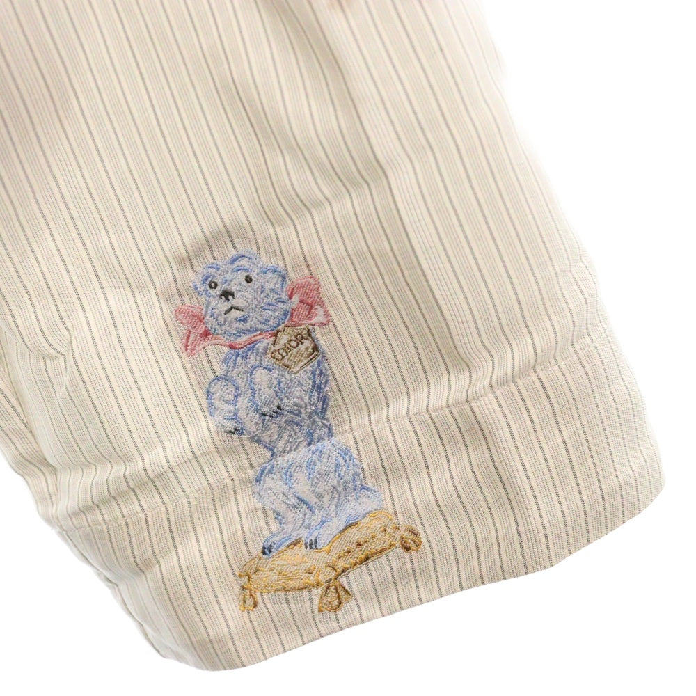 DIOR(ディオール) Silk Shirt ストライプ長袖シルクシャツ グレー 243B564B660B