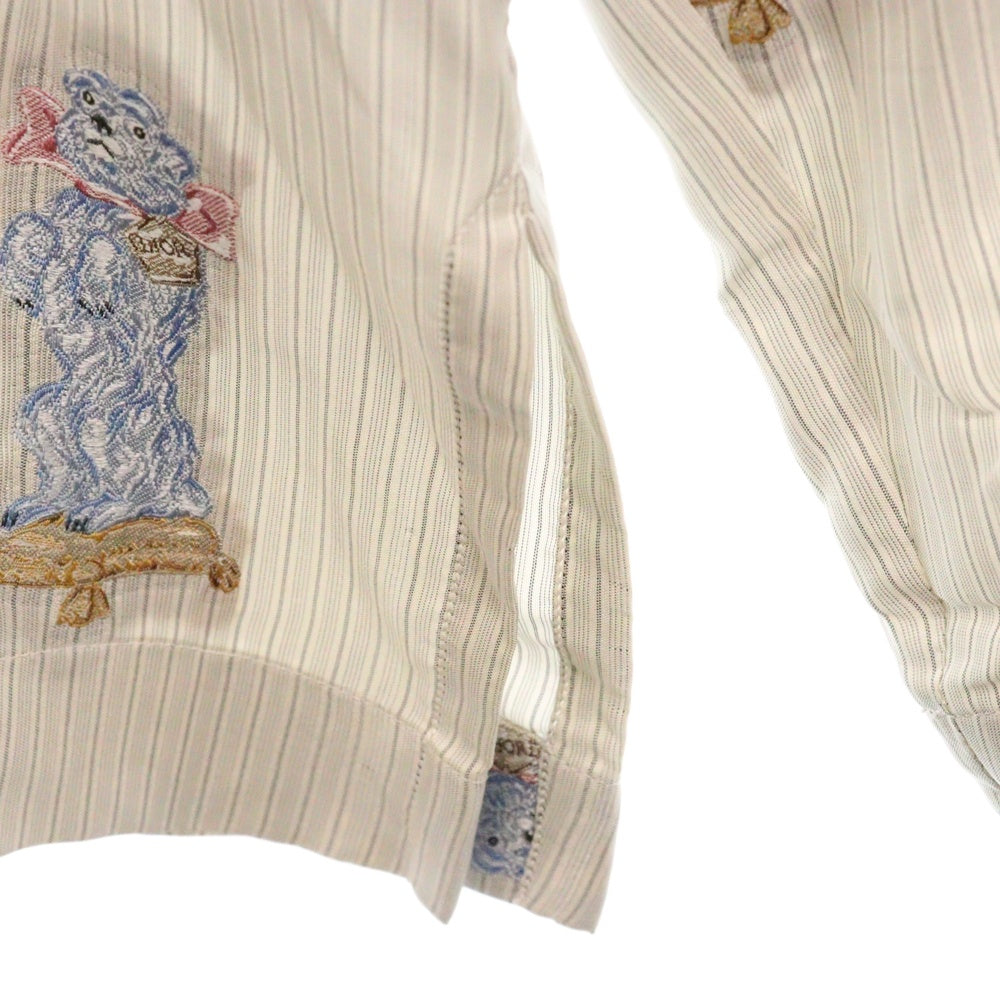 DIOR(ディオール) Silk Shirt ストライプ長袖シルクシャツ グレー 243B564B660B