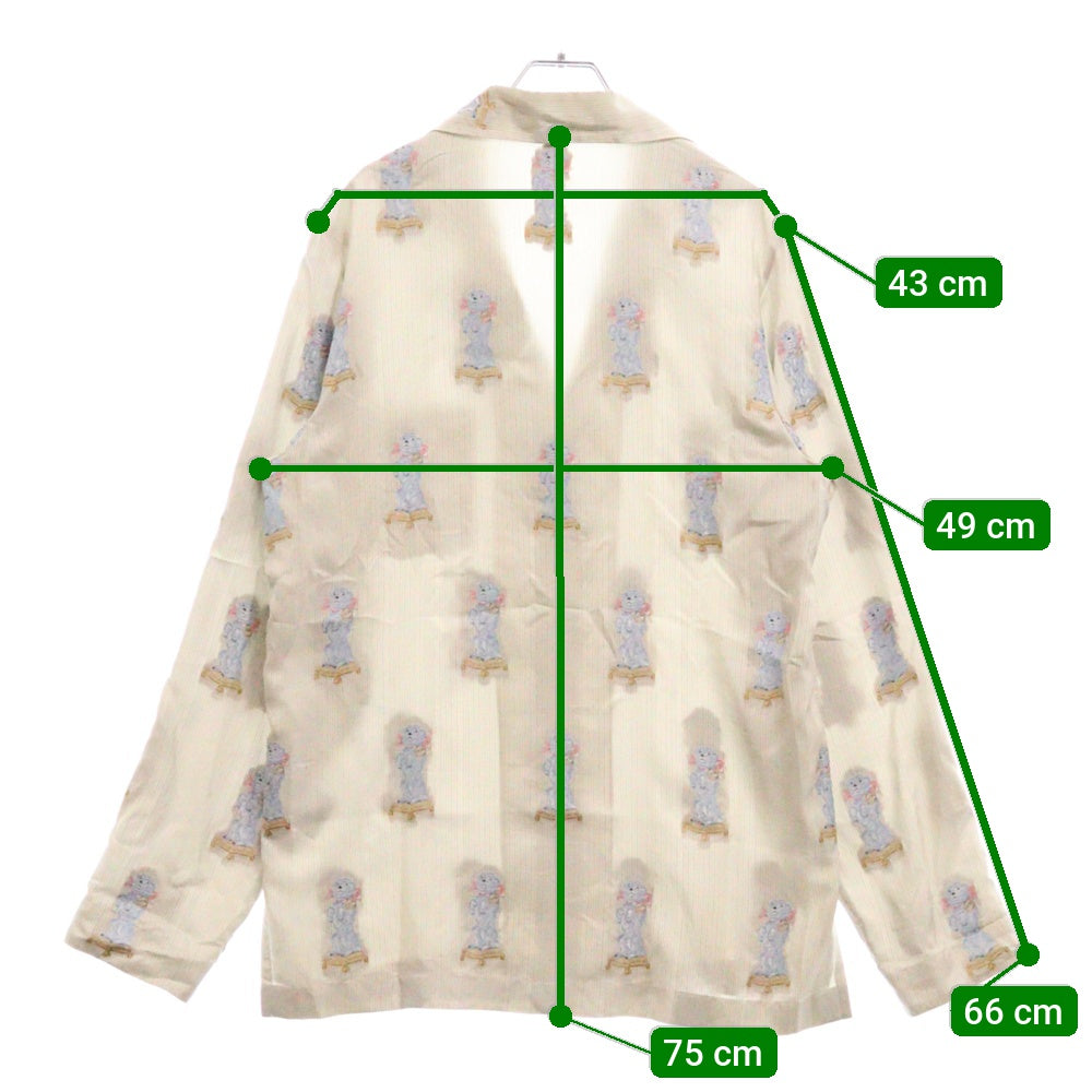 DIOR(ディオール) Silk Shirt ストライプ長袖シルクシャツ グレー 243B564B660B