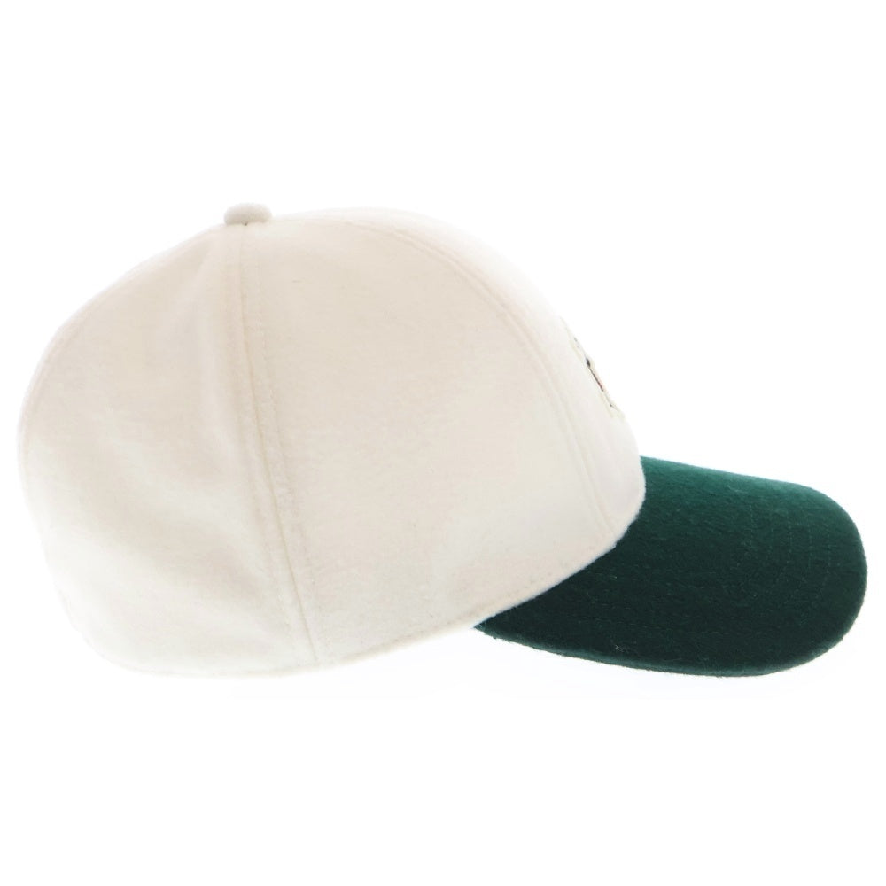 KITH(キス) Richards Wool Cricket Cap リチャード ウール クリンケット キャップ 帽子 ホワイト/グリーン