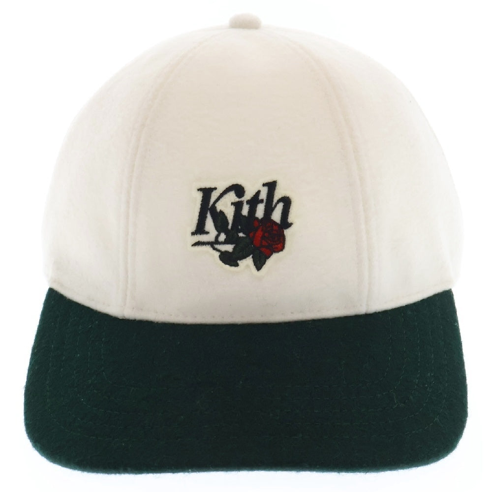 KITH(キス) Richards Wool Cricket Cap リチャード ウール クリンケット キャップ 帽子 ホワイト/グリーン
