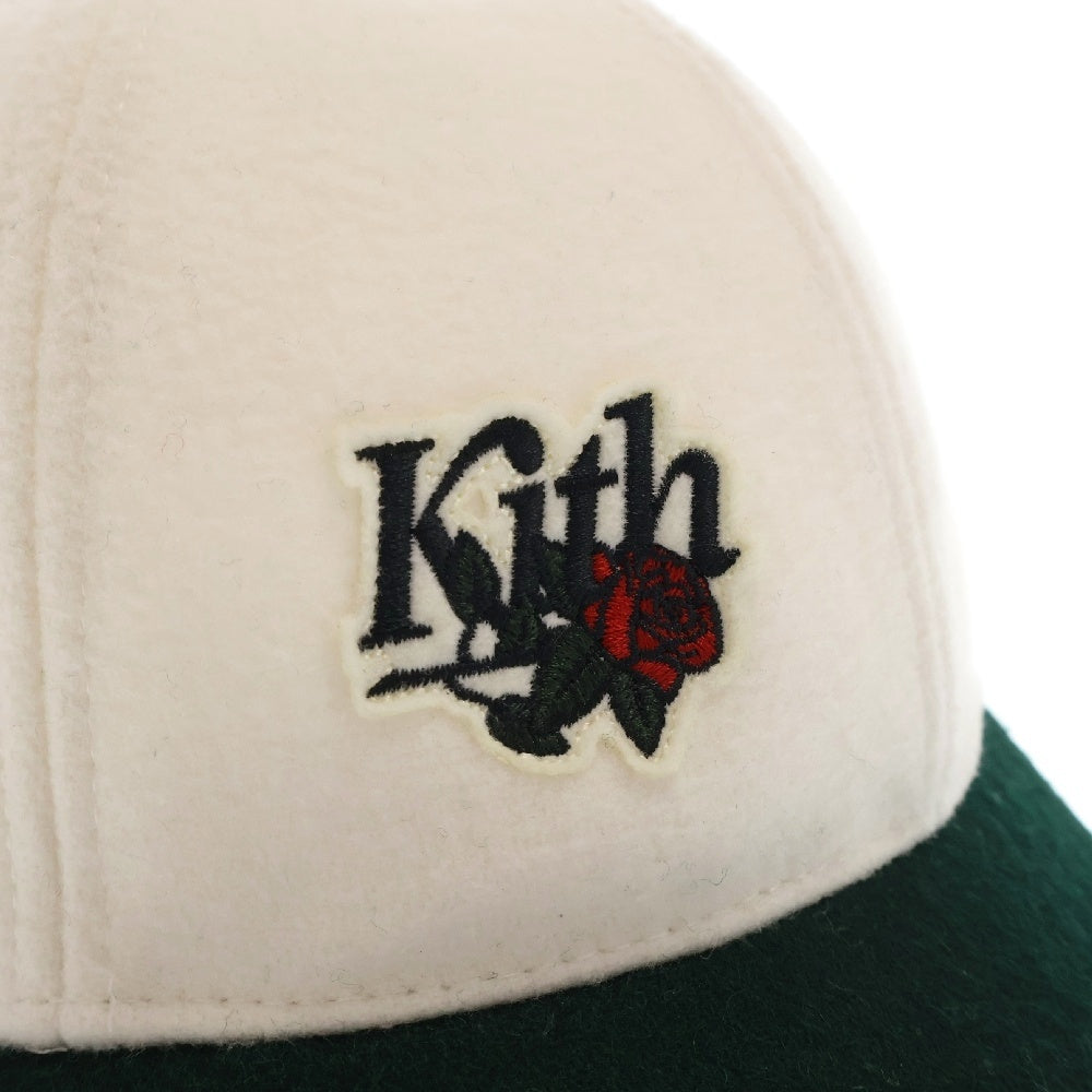 KITH(キス) Richards Wool Cricket Cap リチャード ウール クリンケット キャップ 帽子 ホワイト/グリーン
