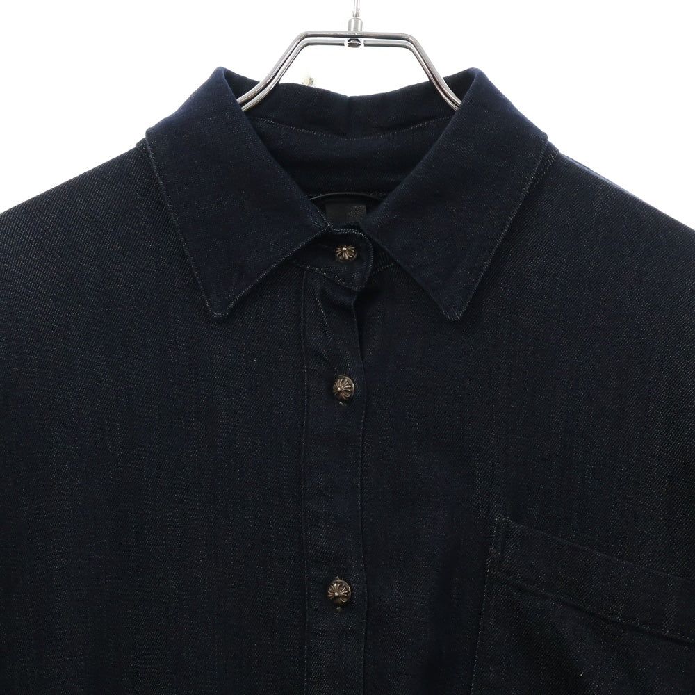 CHROME HEARTS(クロムハーツ) MAHAL KITA マハルキタ クロスパッチ デニム長袖シャツ インディゴ