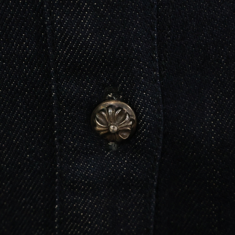 CHROME HEARTS(クロムハーツ) MAHAL KITA マハルキタ クロスパッチ デニム長袖シャツ インディゴ