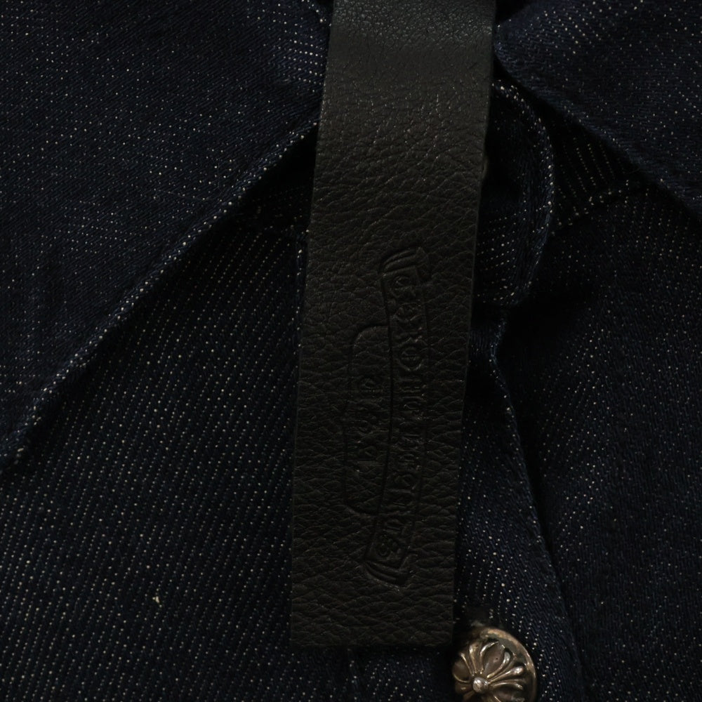 CHROME HEARTS(クロムハーツ) MAHAL KITA マハルキタ クロスパッチ デニム長袖シャツ インディゴ