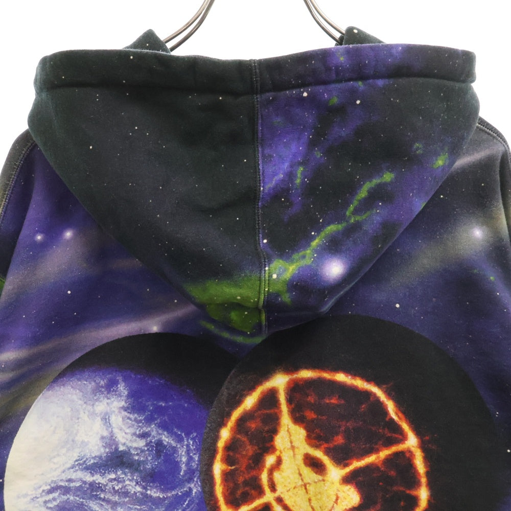 SUPREME(シュプリーム) 18SS ×UNDERCOVER Public Enemy Hooded Sweatshirt アンダーカバー パブリックエネミー 総柄プルオーバースウェットパーカー マルチ