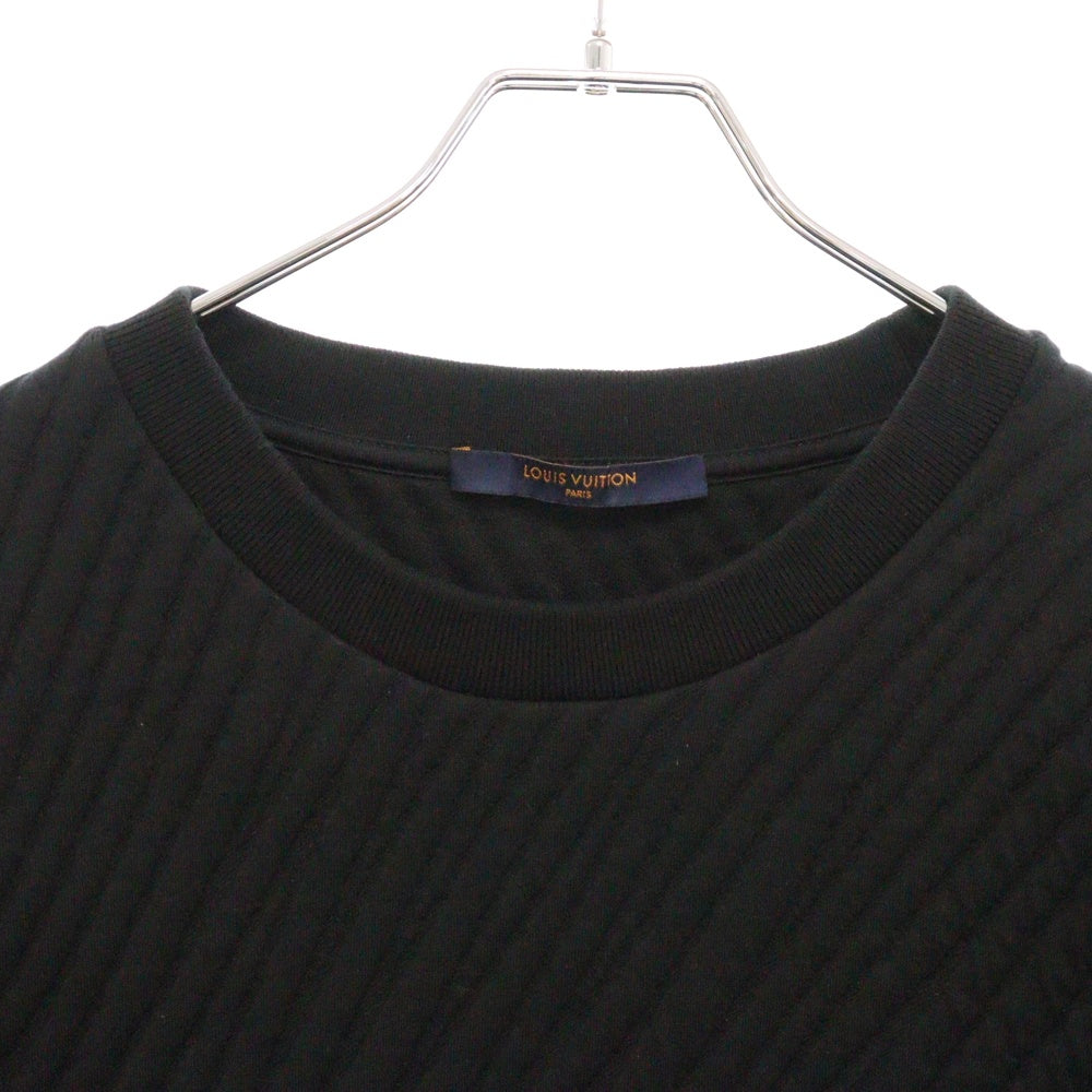 LOUIS VUITTON(ルイヴィトン) 22AW Sweatshirt モノグラム キルティング スウェットトレーナー ブラック RM222V NS0 HNY02W