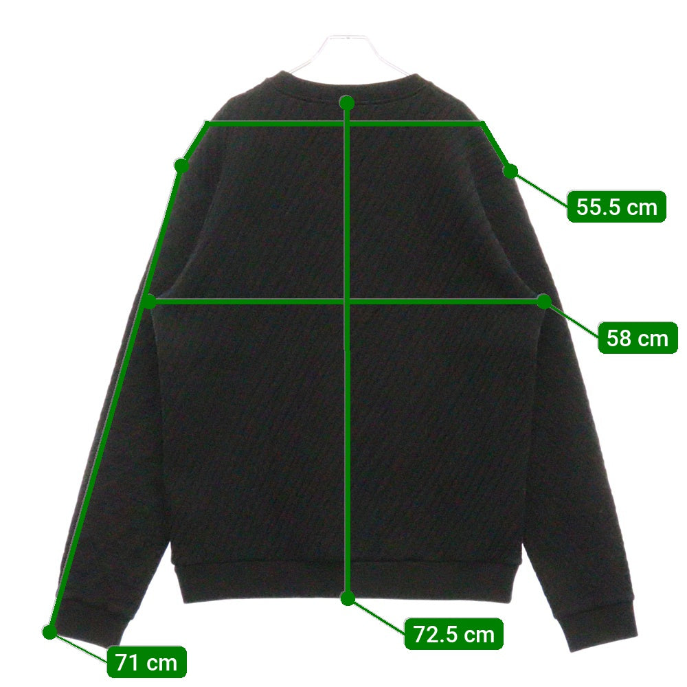 LOUIS VUITTON(ルイヴィトン) 22AW Sweatshirt モノグラム キルティング スウェットトレーナー ブラック RM222V NS0 HNY02W