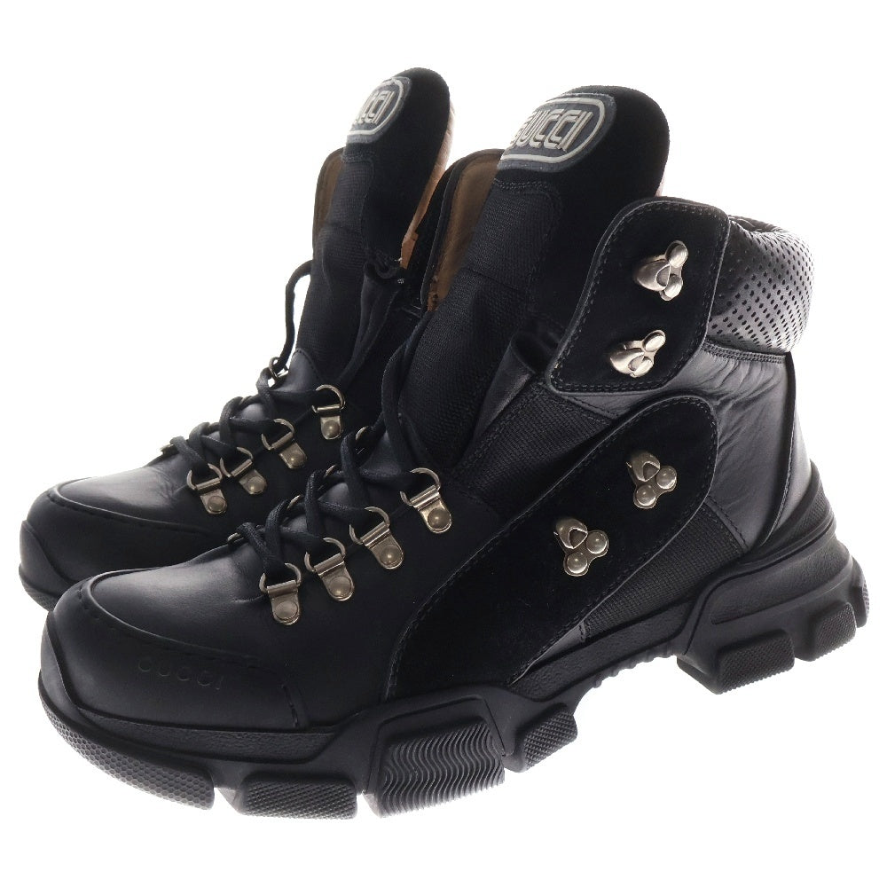 GUCCI(グッチ) SEGA Flashtrek セガ フラッシュトレック レザーハイカットブーツ ブラック 522989