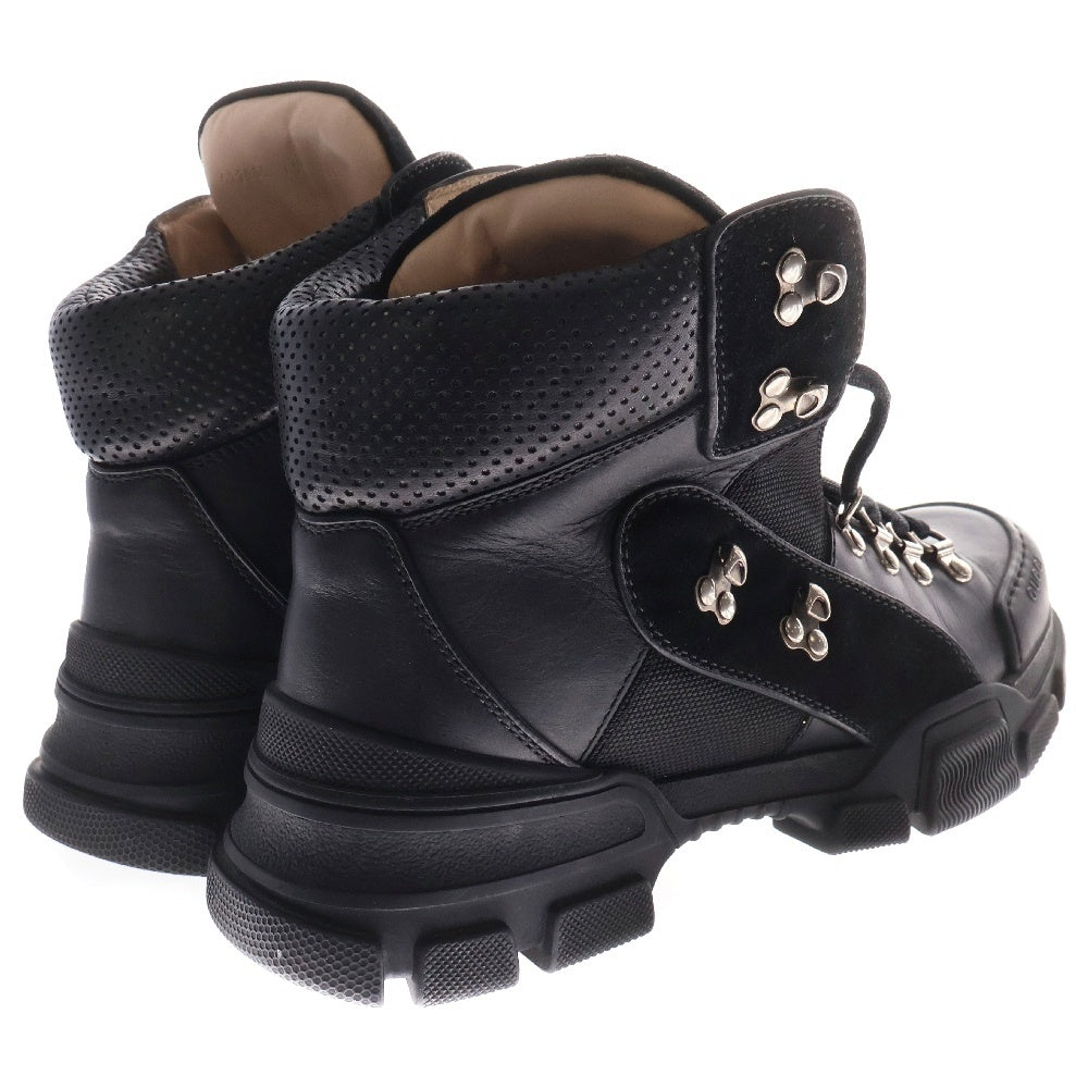 GUCCI(グッチ) SEGA Flashtrek セガ フラッシュトレック レザーハイカットブーツ ブラック 522989
