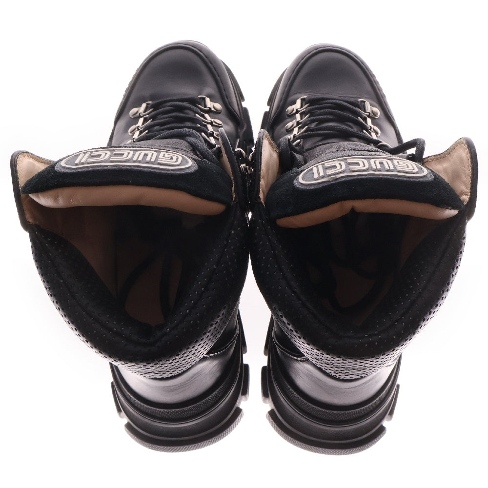 GUCCI(グッチ) SEGA Flashtrek セガ フラッシュトレック レザーハイカットブーツ ブラック 522989