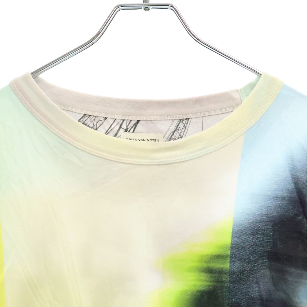 DRIES VAN NOTEN(ドリスヴァンノッテン) 22SS HEIN PR 総柄デザイン クルーネック半袖Tシャツ カットソー マルチ